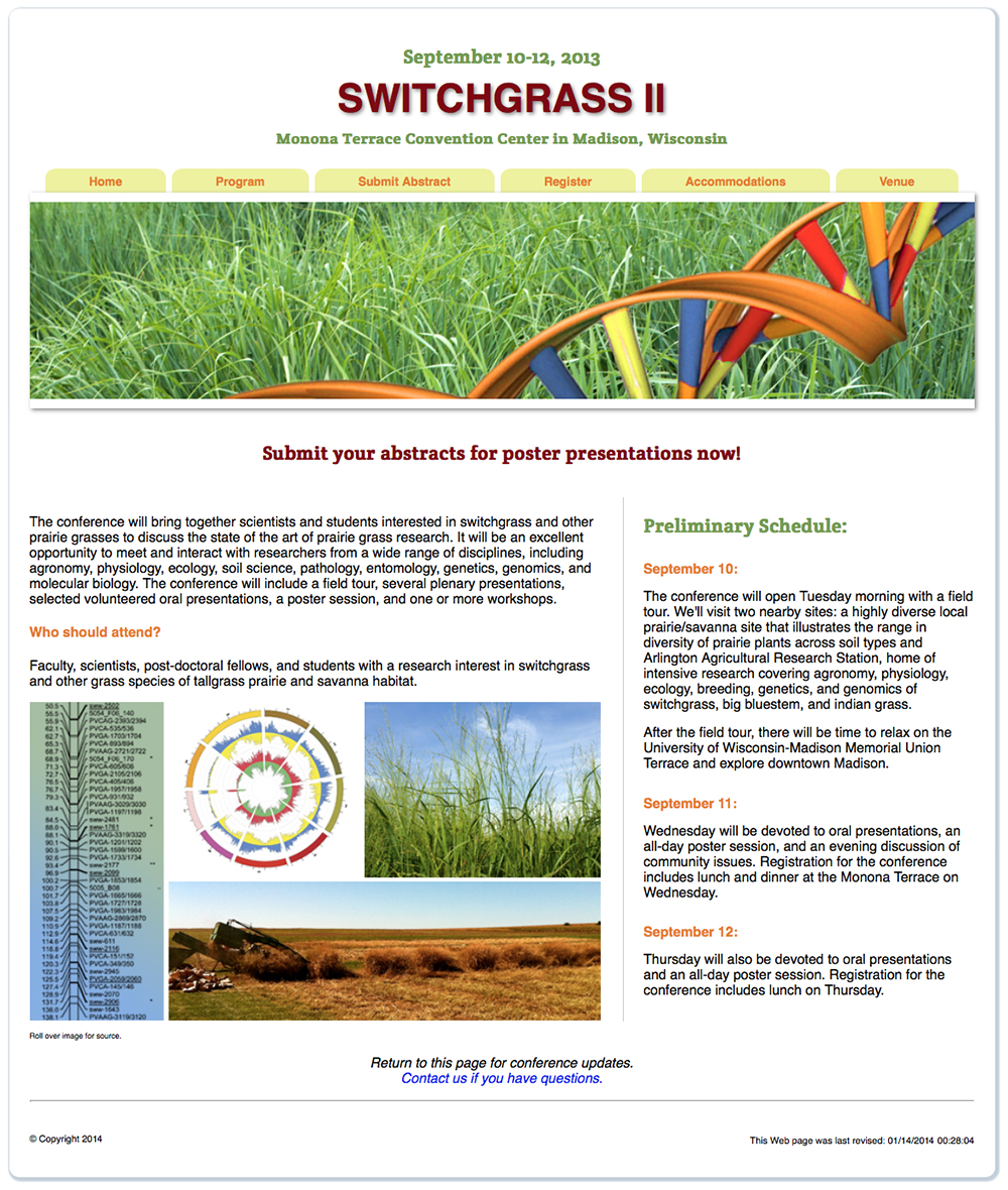 Switchgrass II Conference website
