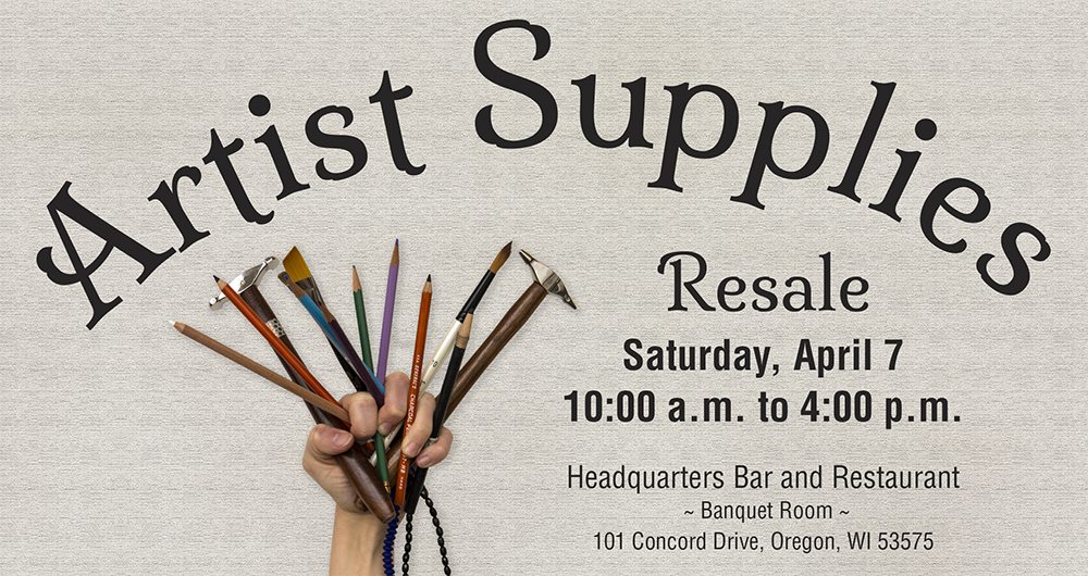 Artist Supplies Resale poster