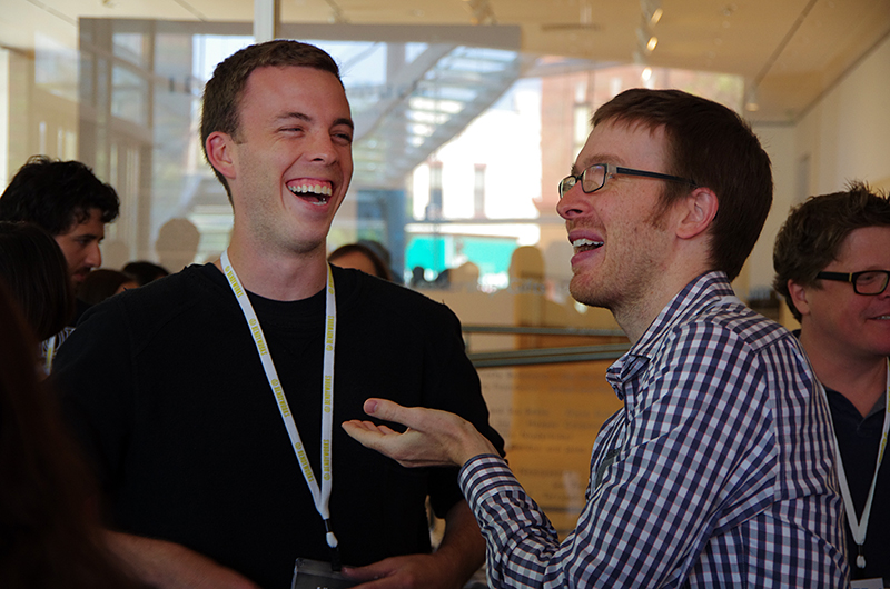 2 guyes laughing