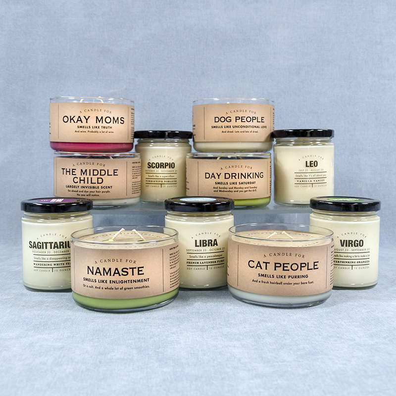 candle product shot