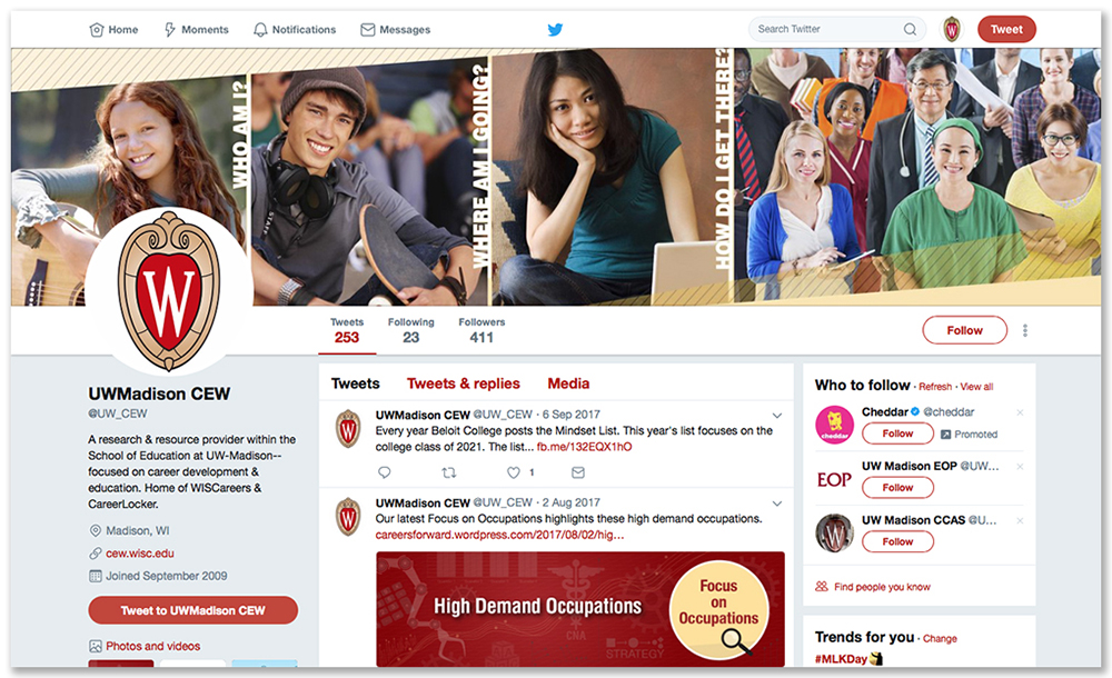 CareerLocker social media