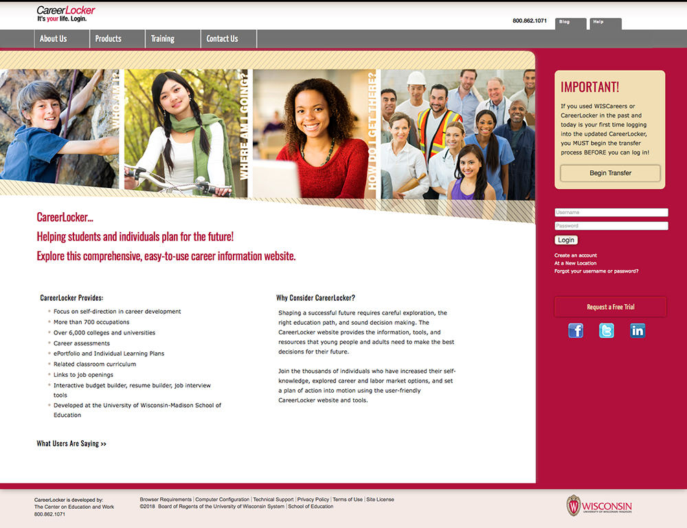 CareerLocker website