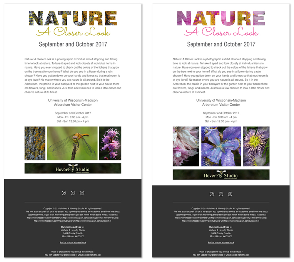 nature a closer look emails