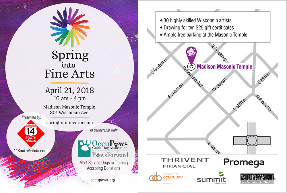 Spring into Fine Arts handbill